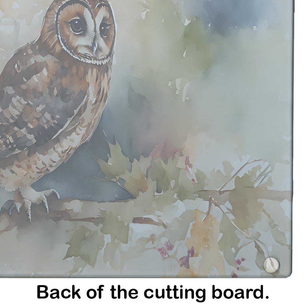 Tawny Owl Glass Cutting Board