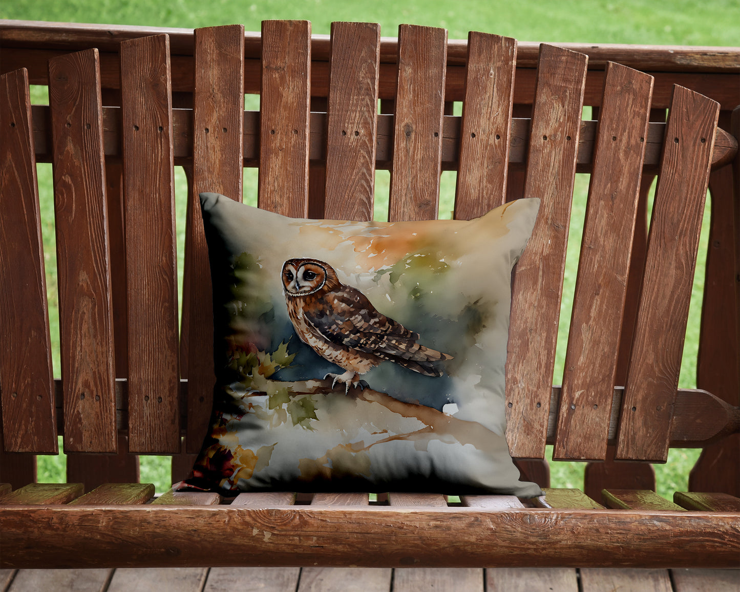 Tawny Owl Throw Pillow