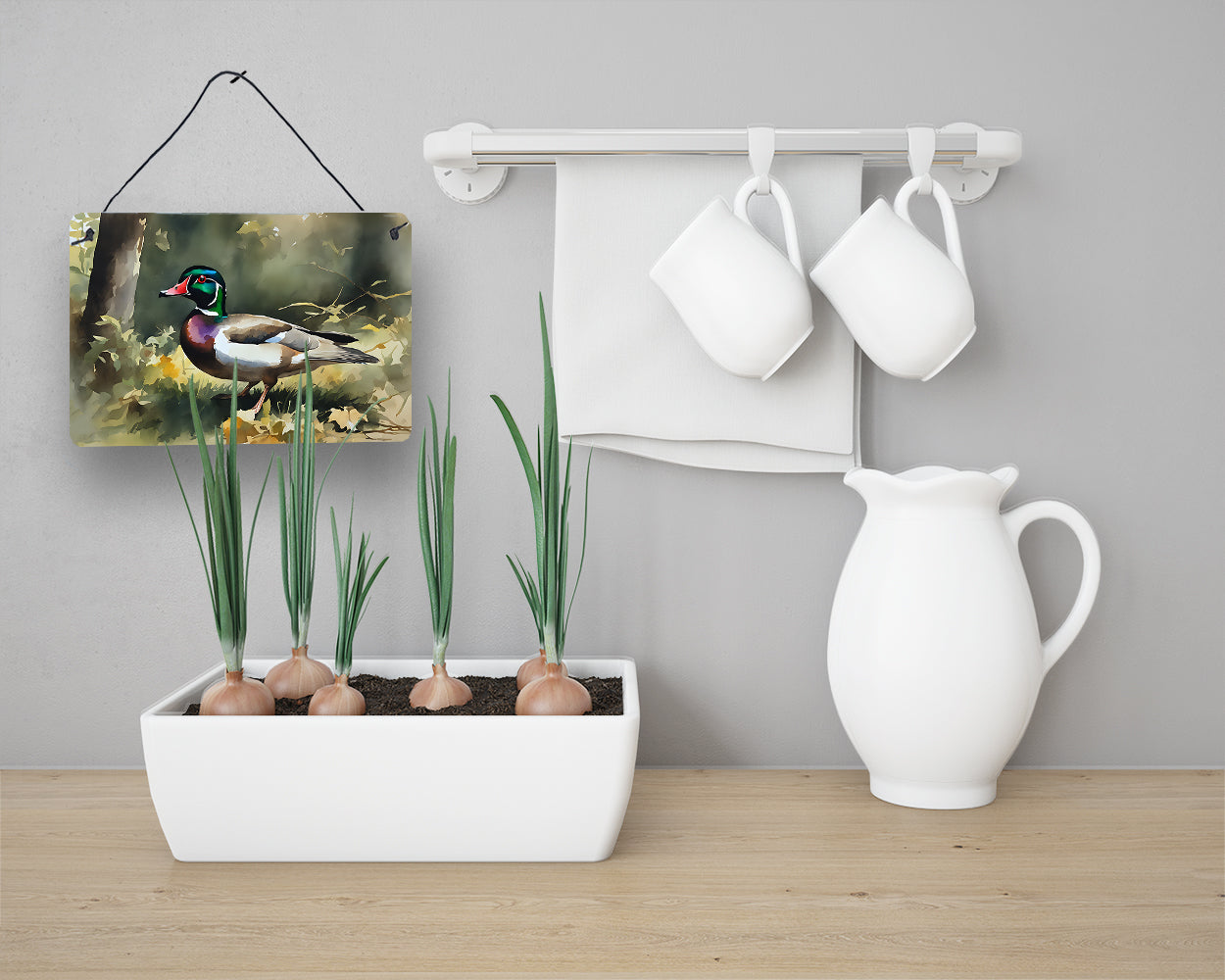 Wood Duck Wall or Door Hanging Prints