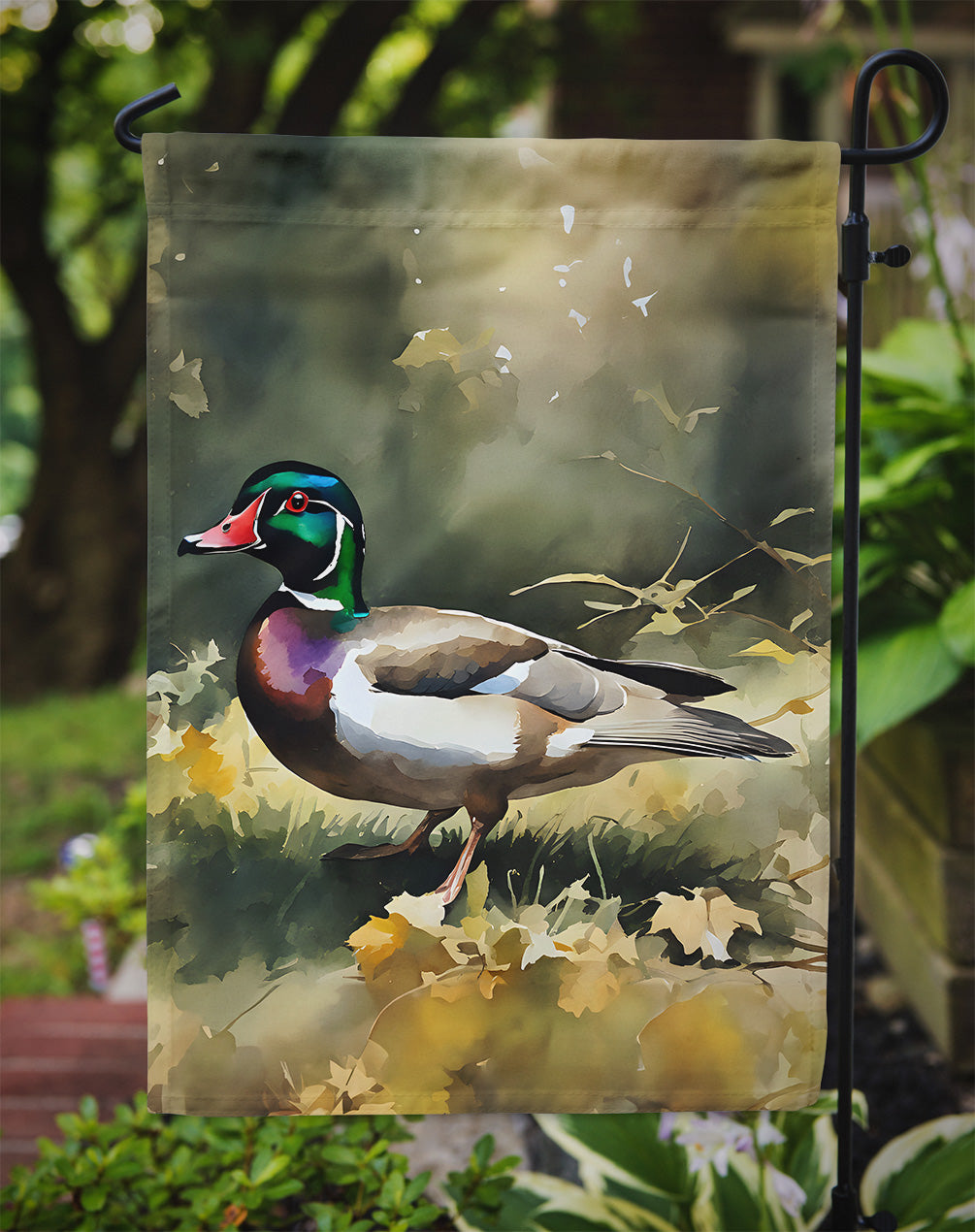 Wood Duck Garden Flag