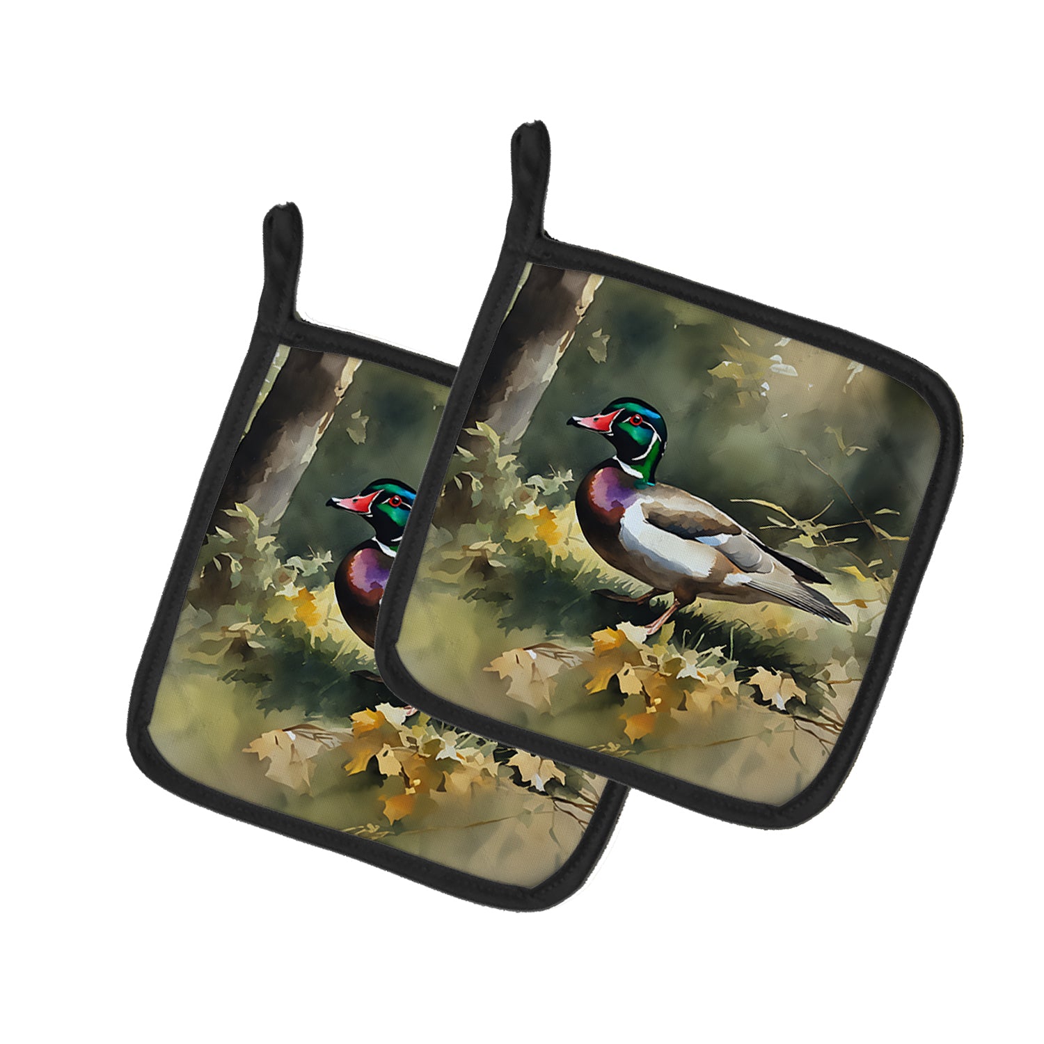 Buy this Wood Duck Pair of Pot Holders