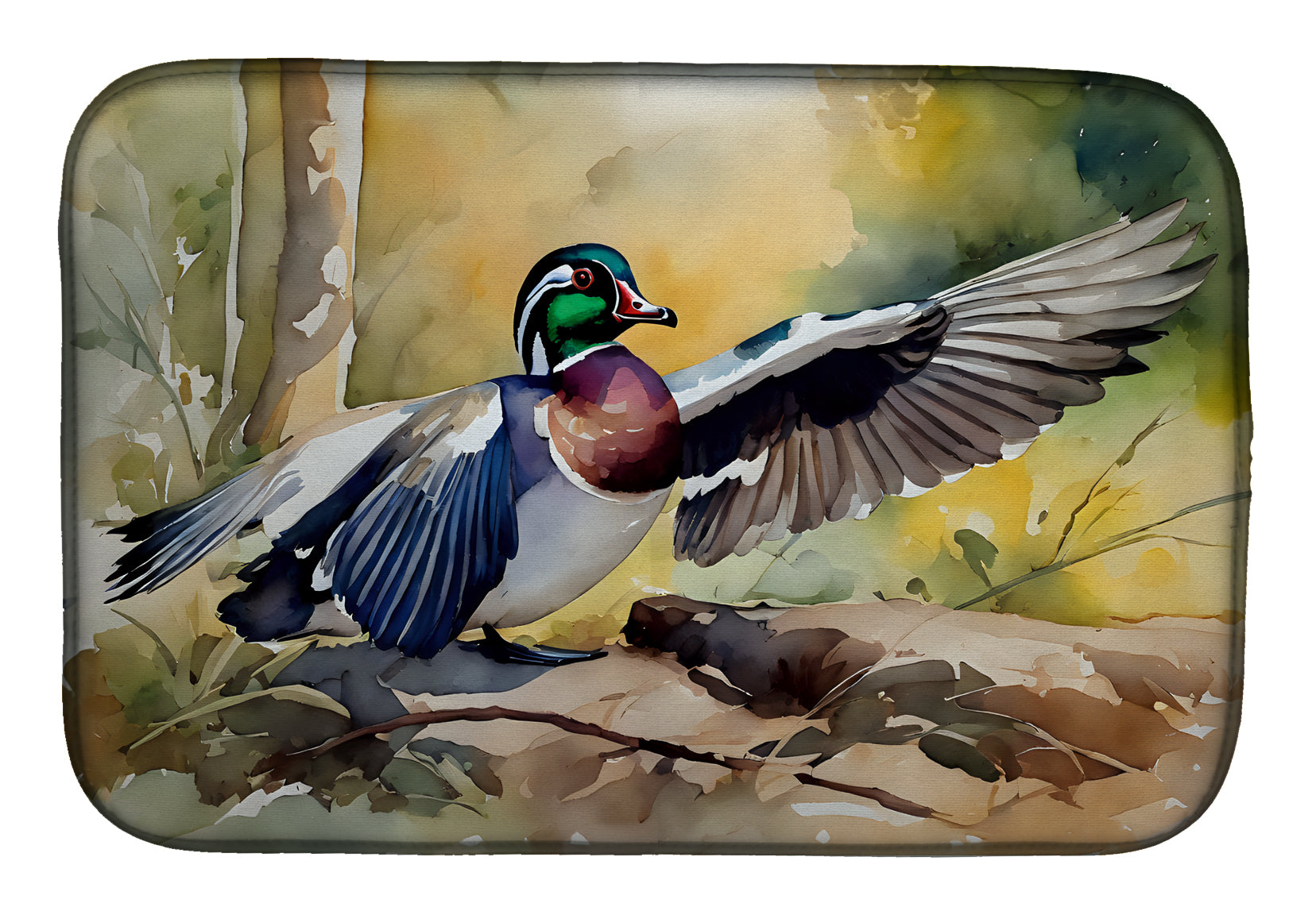 Buy this Wood Duck Dish Drying Mat