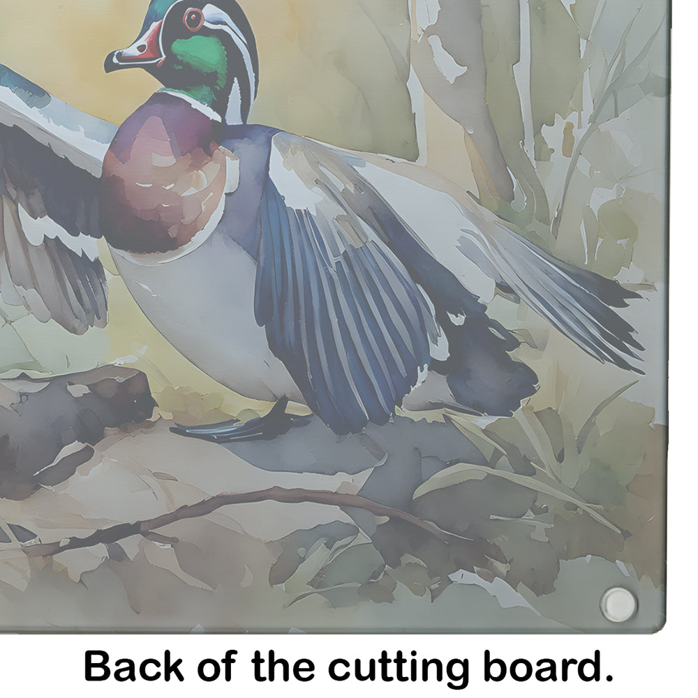 Wood Duck Glass Cutting Board