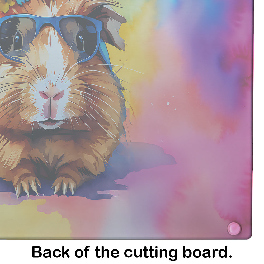 Hippie Animal Guinea Pig Glass Cutting Board