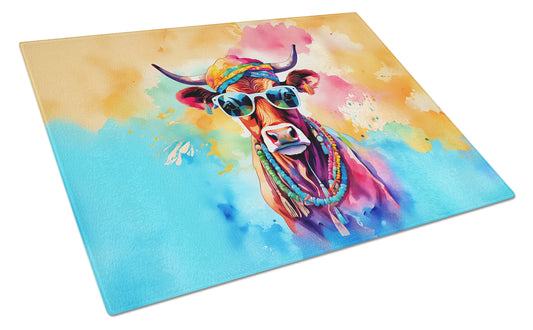 Buy this Hippie Animal Cow Glass Cutting Board