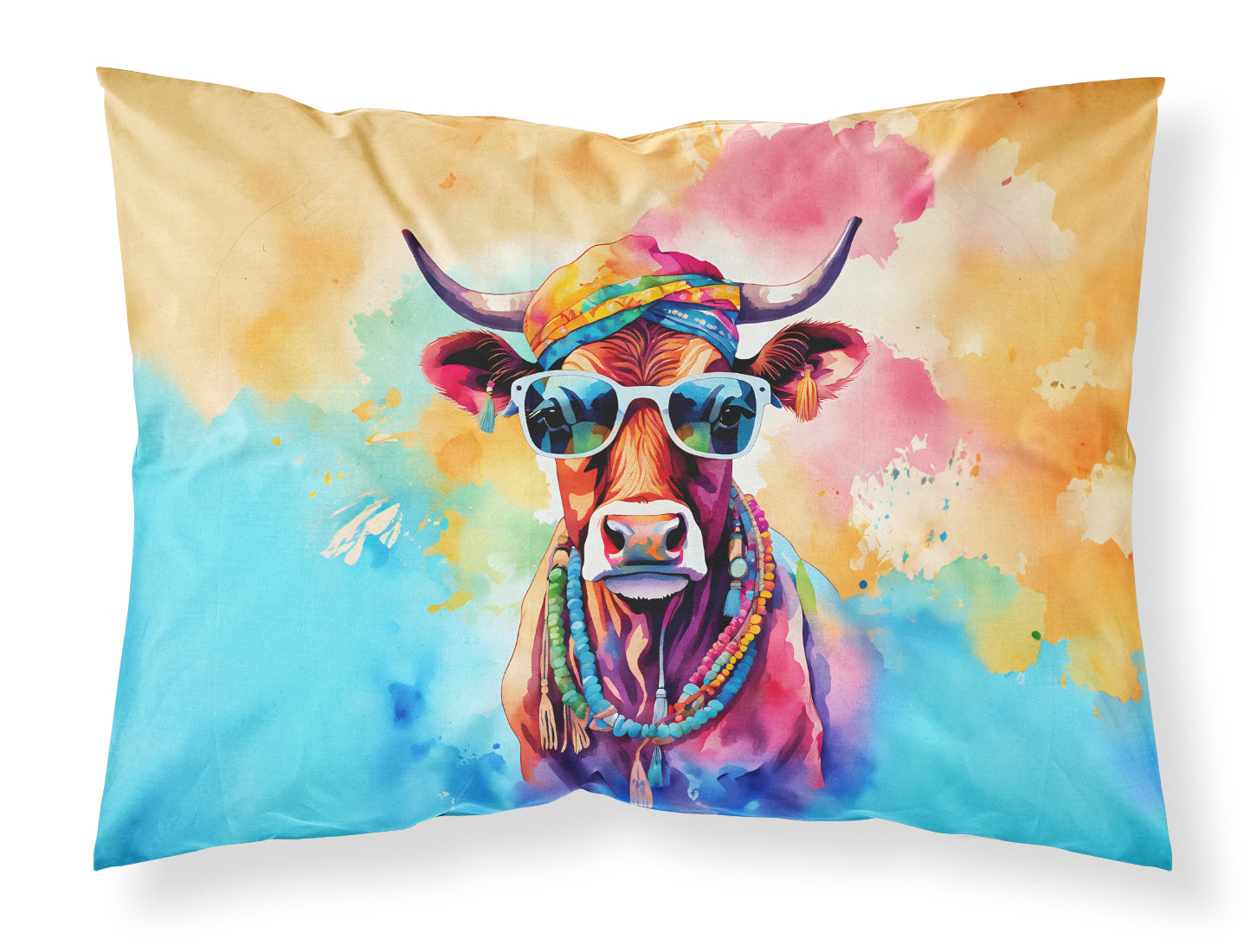 Buy this Hippie Animal Cow Standard Pillowcase