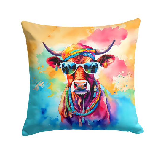 Buy this Hippie Animal Cow Throw Pillow