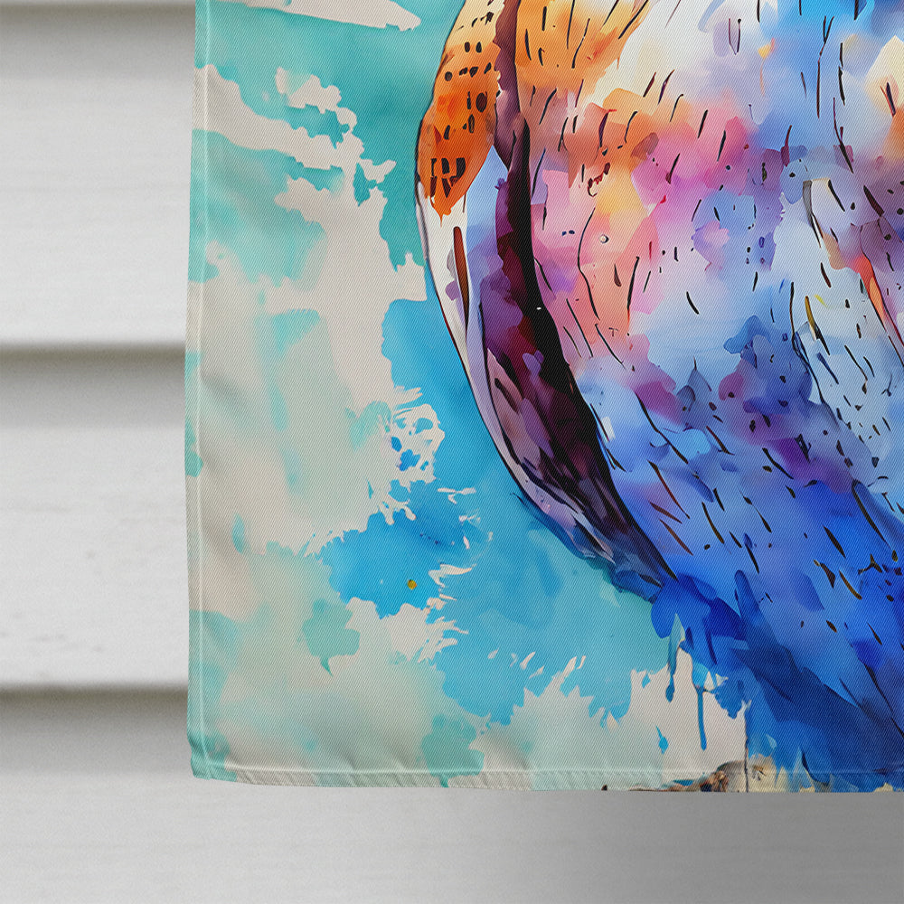 Hippie Animal Barn Owl House Flag