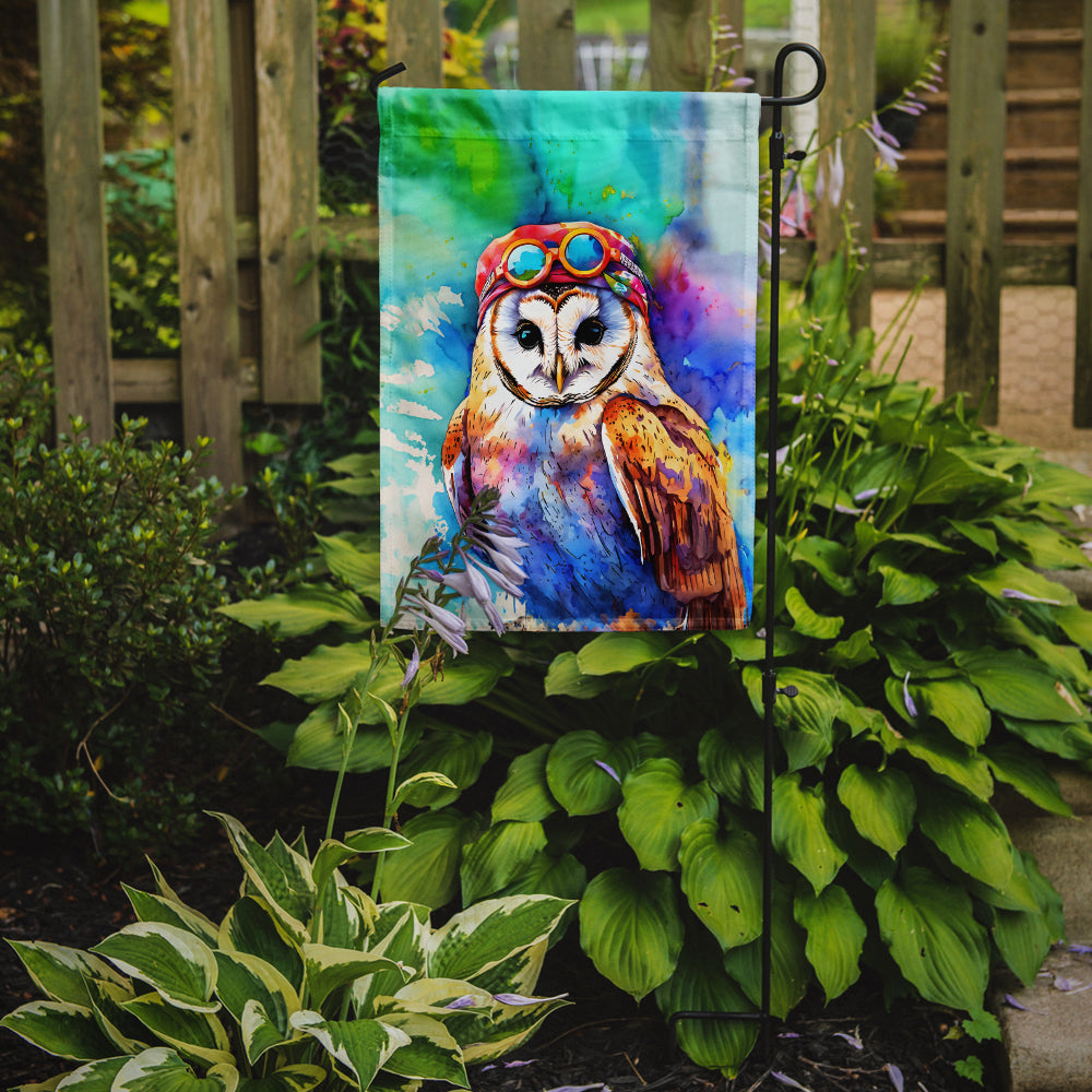 Hippie Animal Barn Owl Garden Flag