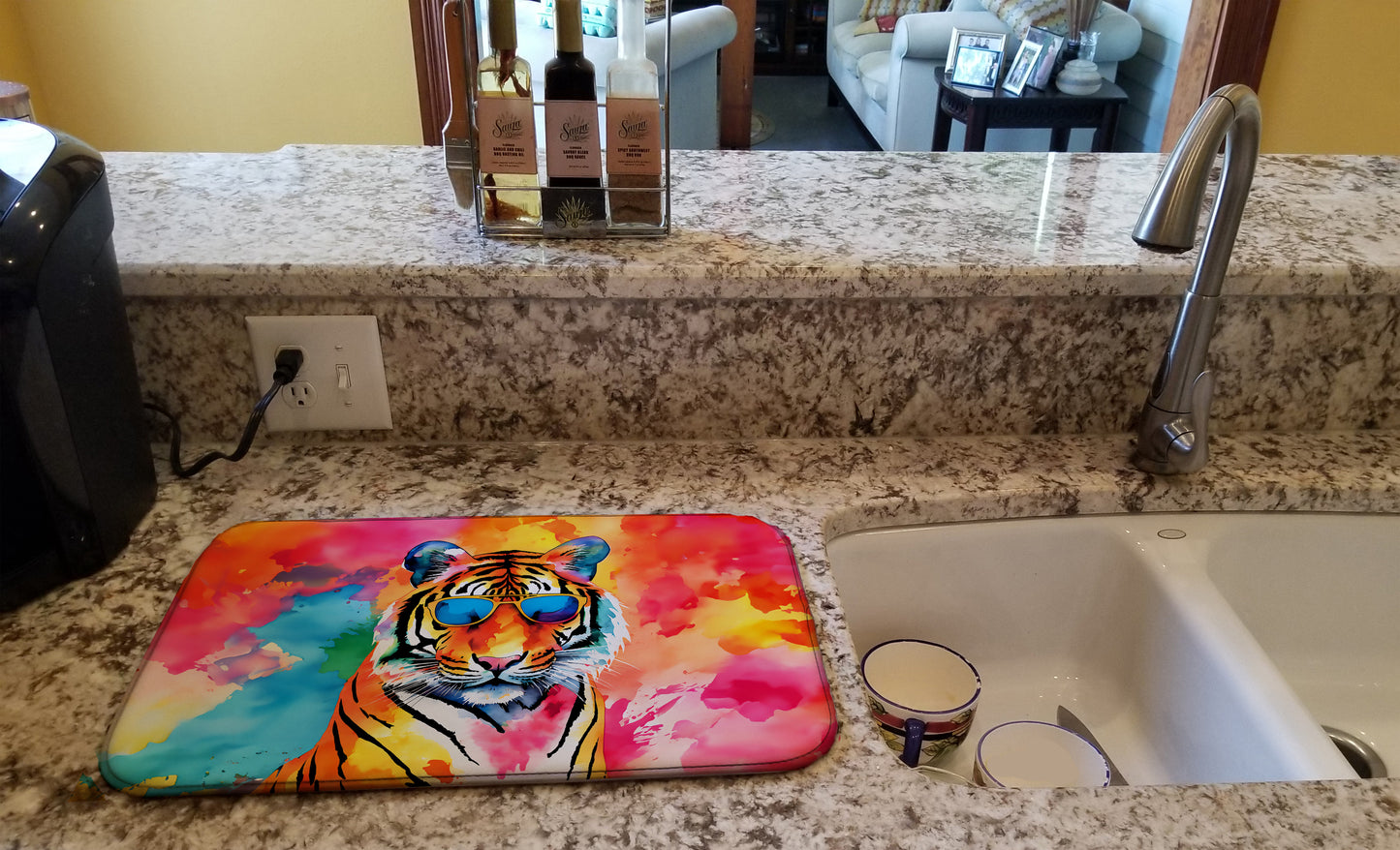 Hippie Animal Bengal Tiger Dish Drying Mat