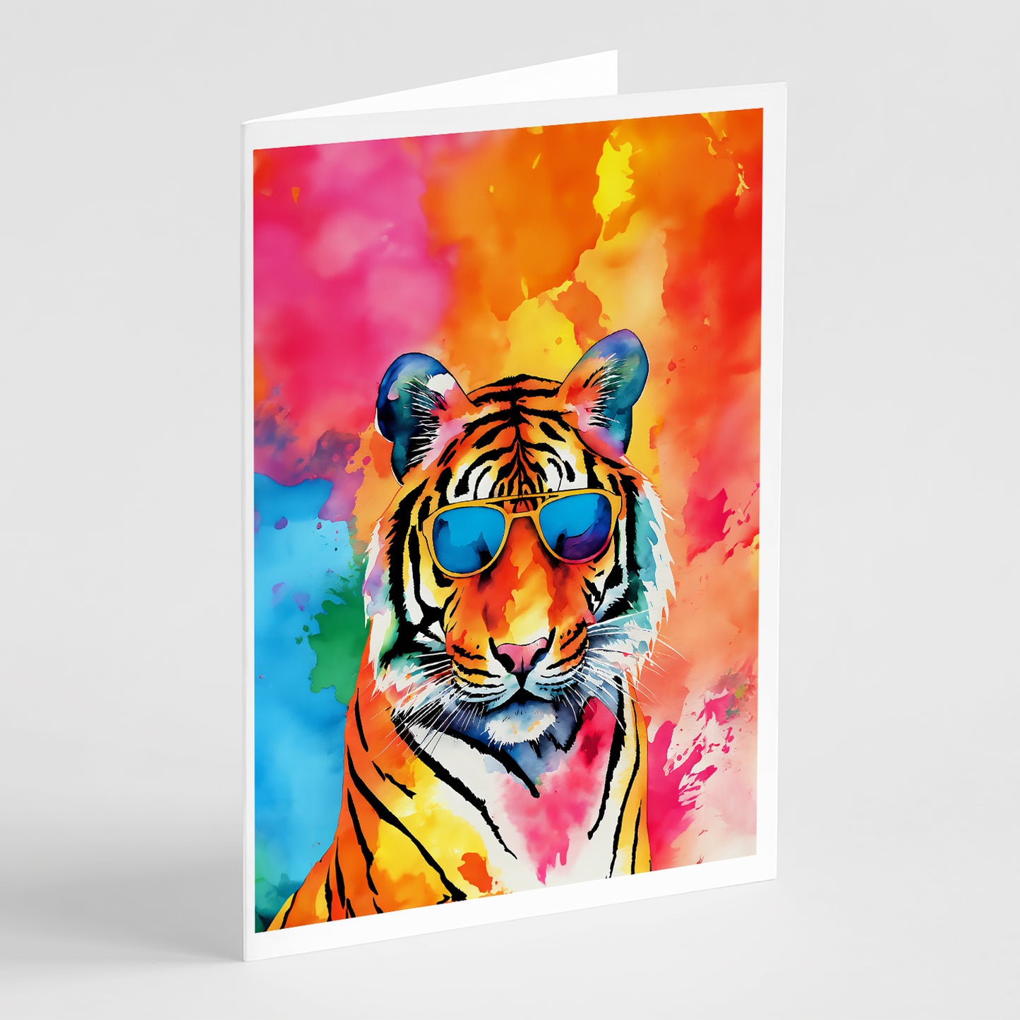 Buy this Hippie Animal Bengal Tiger Greeting Cards Pack of 8