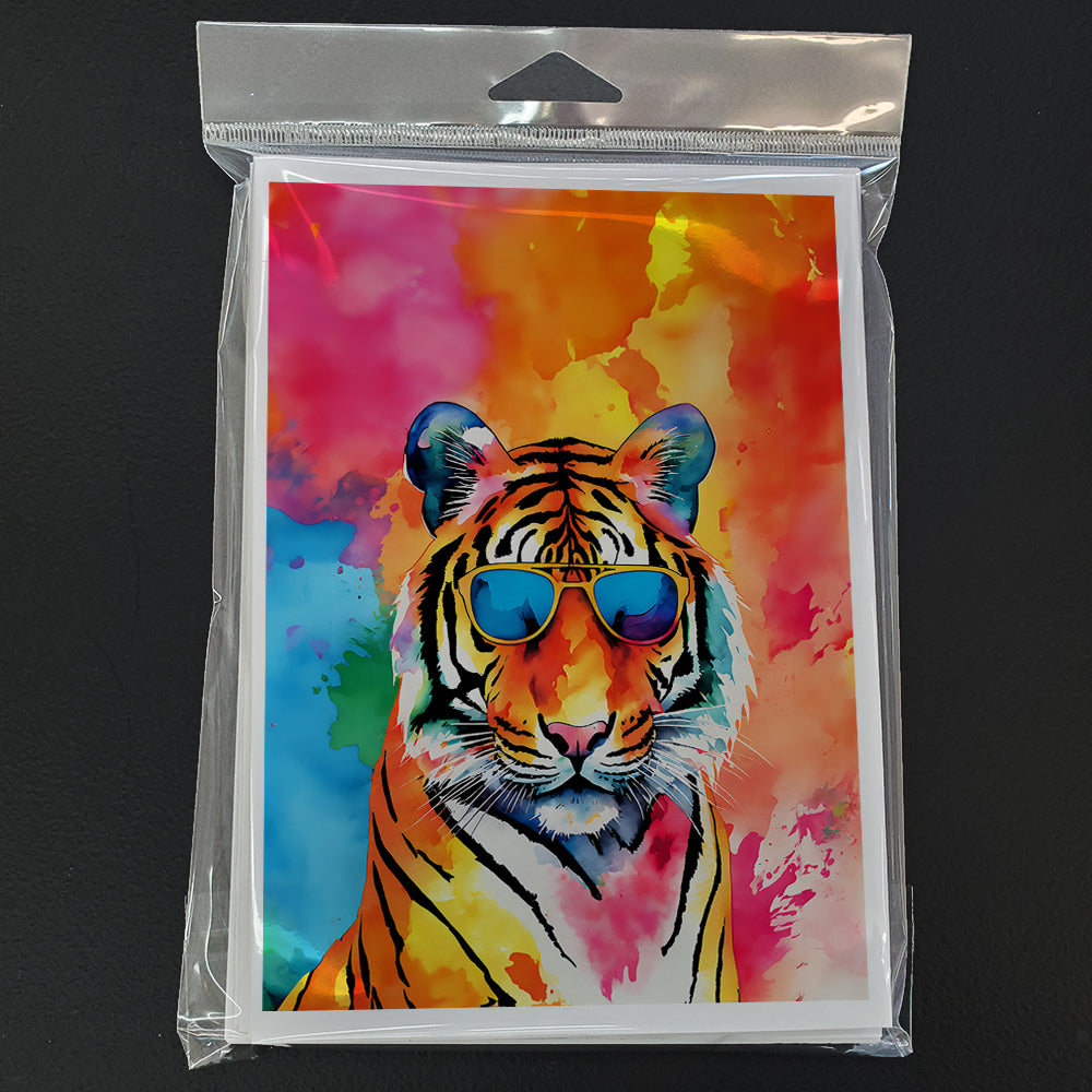 Hippie Animal Bengal Tiger Greeting Cards Pack of 8