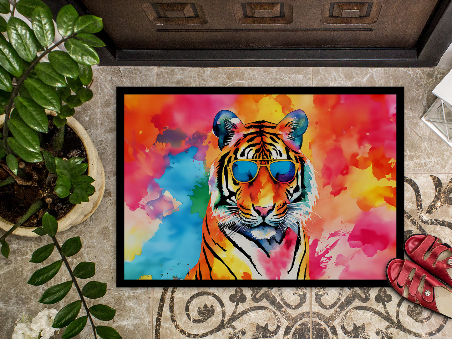 Hippie Animal Bengal Tiger Doormat