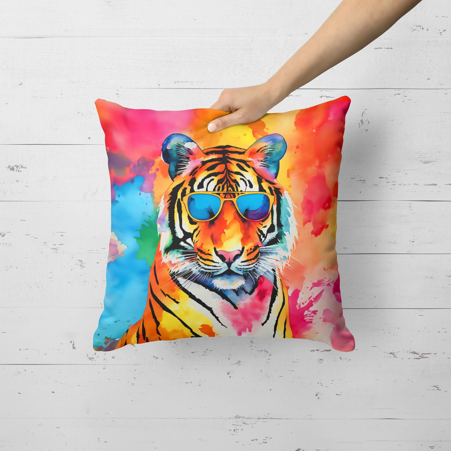 Hippie Animal Bengal Tiger Throw Pillow