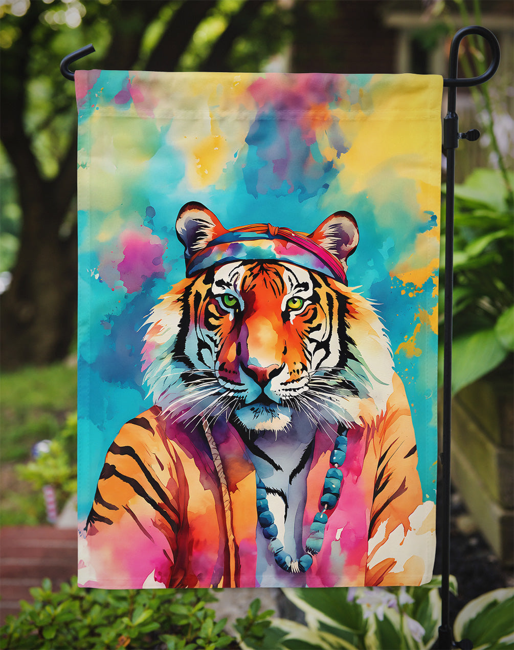 Hippie Animal Bengal Tiger Garden Flag