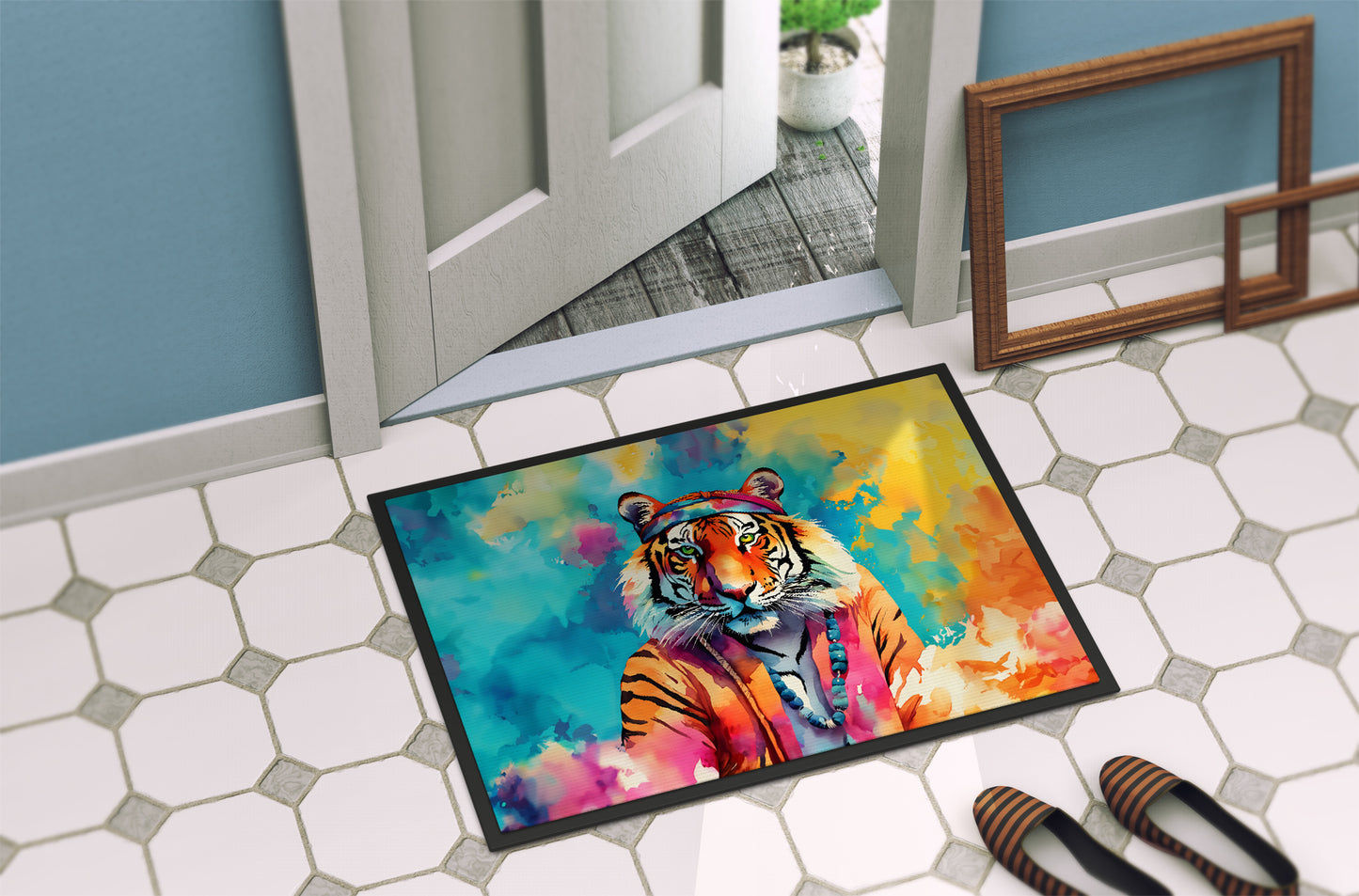 Hippie Animal Bengal Tiger Doormat