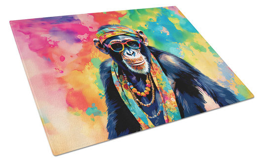 Buy this Hippie Animal Chimpanzee Glass Cutting Board