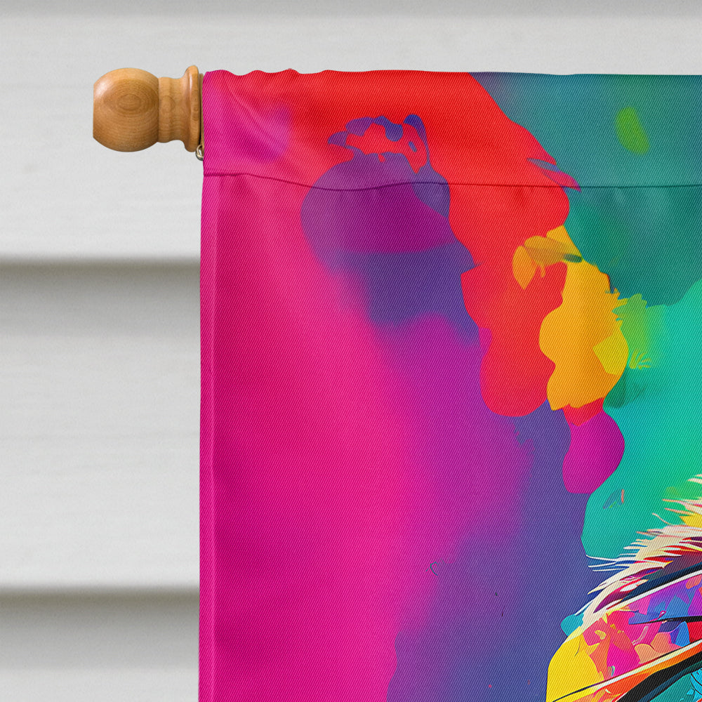 Hippie Animal Chimpanzee House Flag