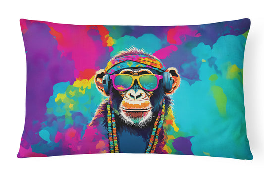 Buy this Hippie Animal Chimpanzee Throw Pillow