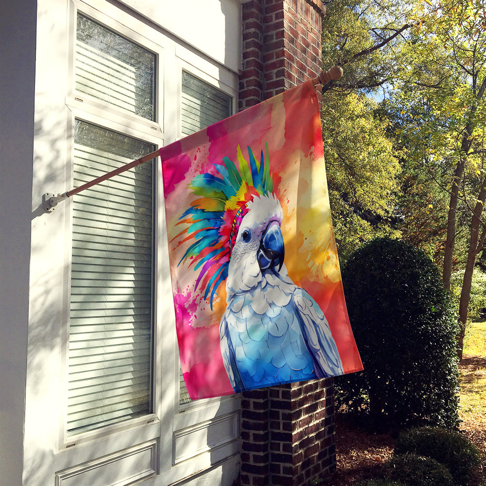 Hippie Animal Cockatoo House Flag