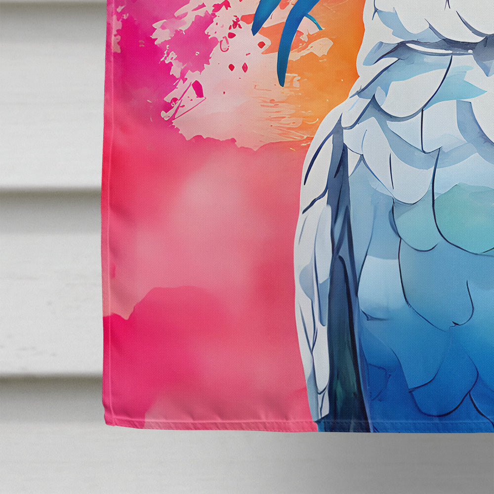 Hippie Animal Cockatoo House Flag