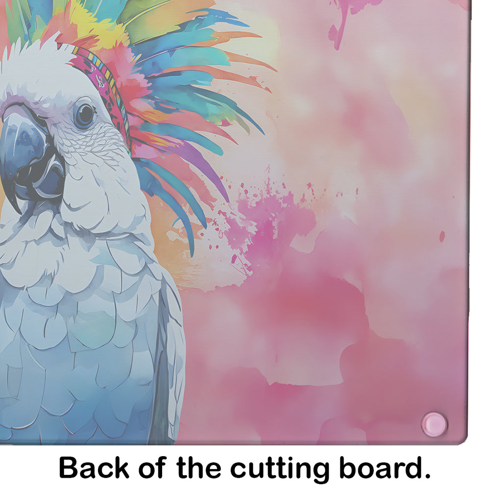 Hippie Animal Cockatoo Glass Cutting Board