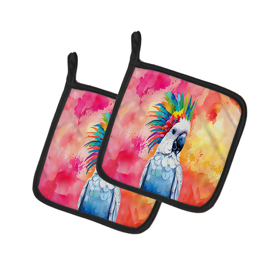 Buy this Hippie Animal Cockatoo Pair of Pot Holders