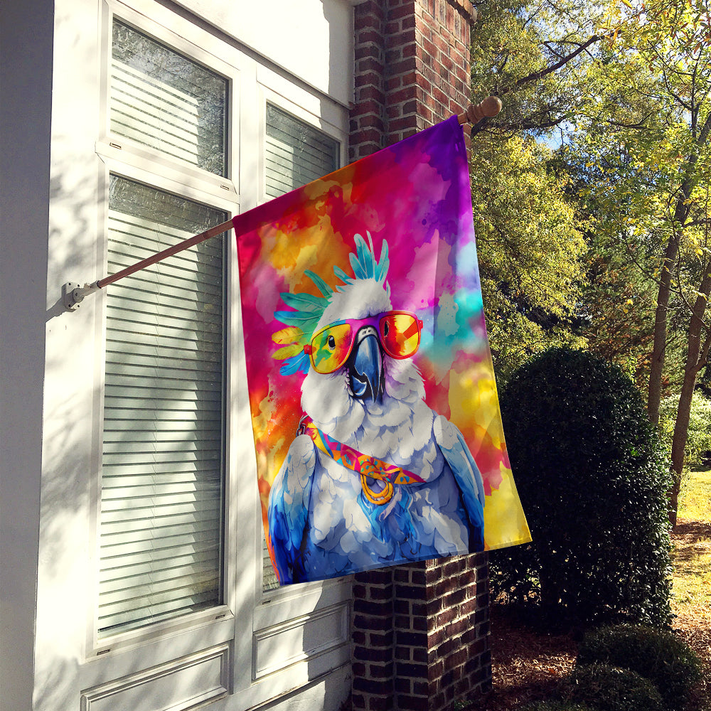 Hippie Animal Cockatoo House Flag