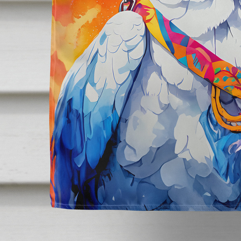 Hippie Animal Cockatoo House Flag