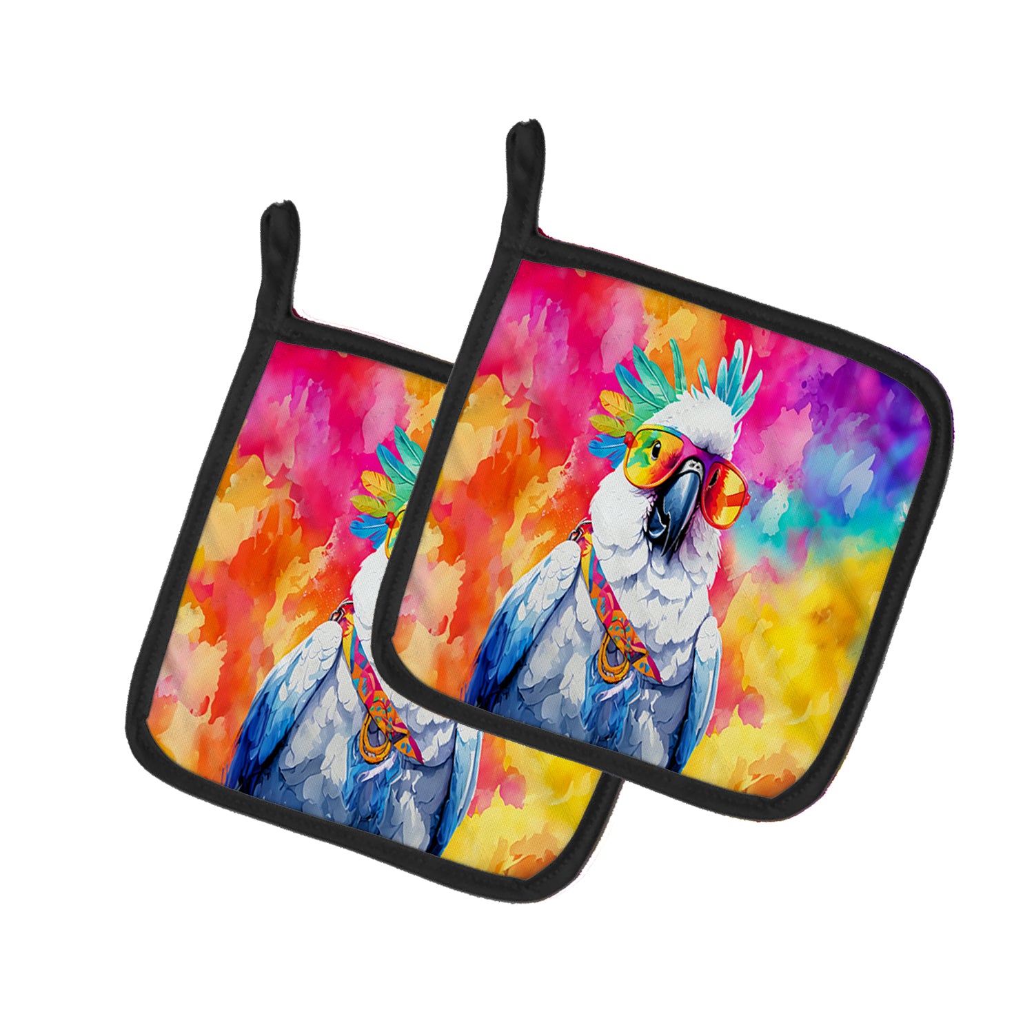 Buy this Hippie Animal Cockatoo Pair of Pot Holders