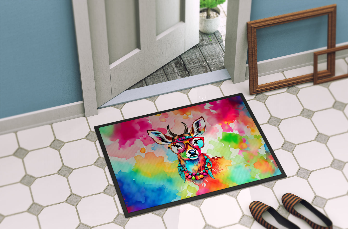 Hippie Animal Deer Doormat