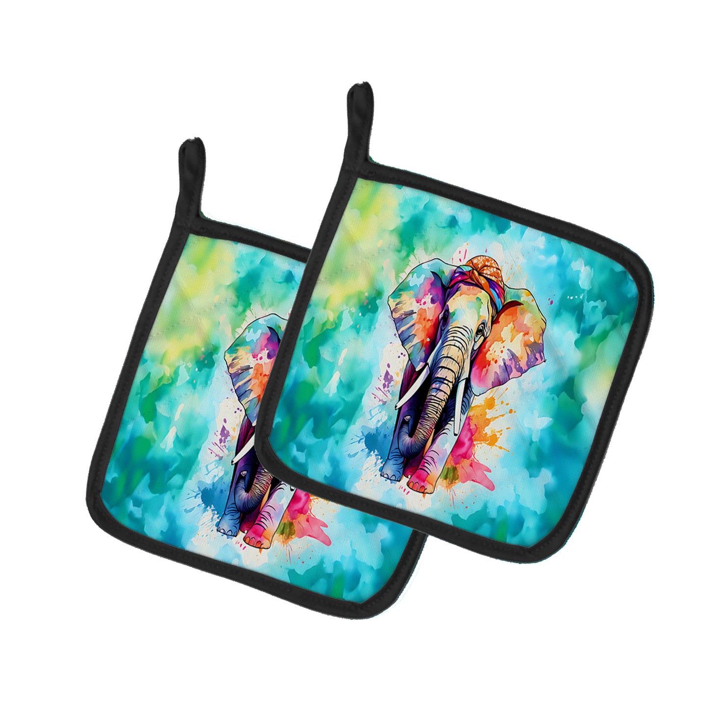 Buy this Hippie Animal Elephant Pair of Pot Holders