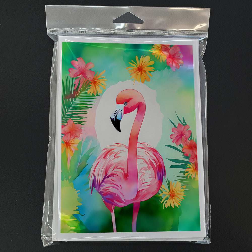 Hippie Animal Flamingo Greeting Cards Pack of 8