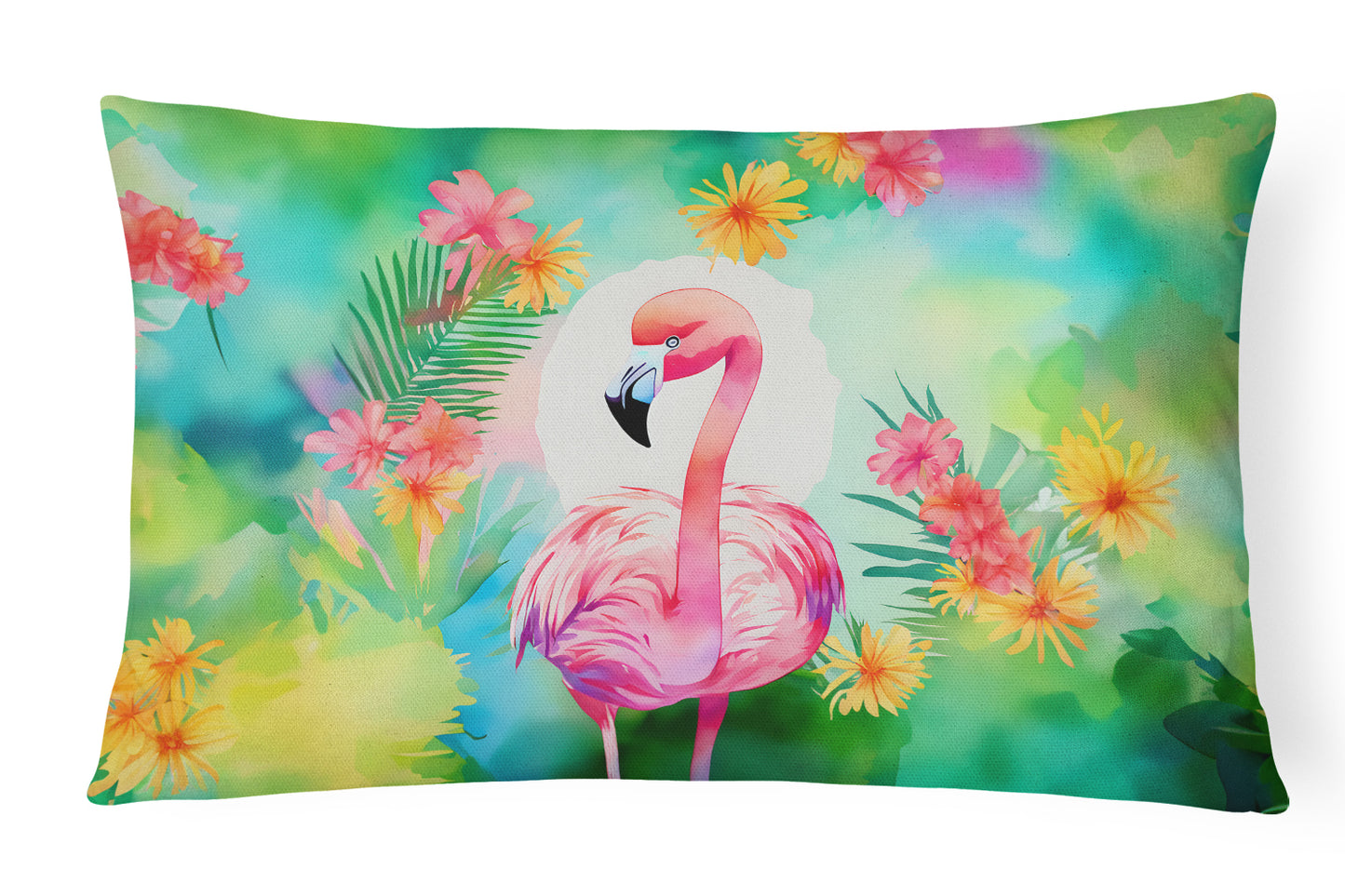 Buy this Hippie Animal Flamingo Throw Pillow