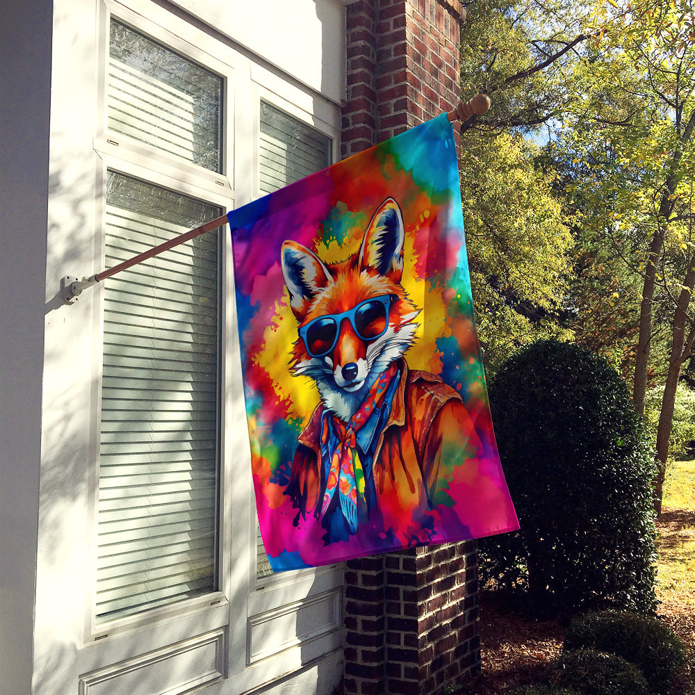 Hippie Animal Fox House Flag