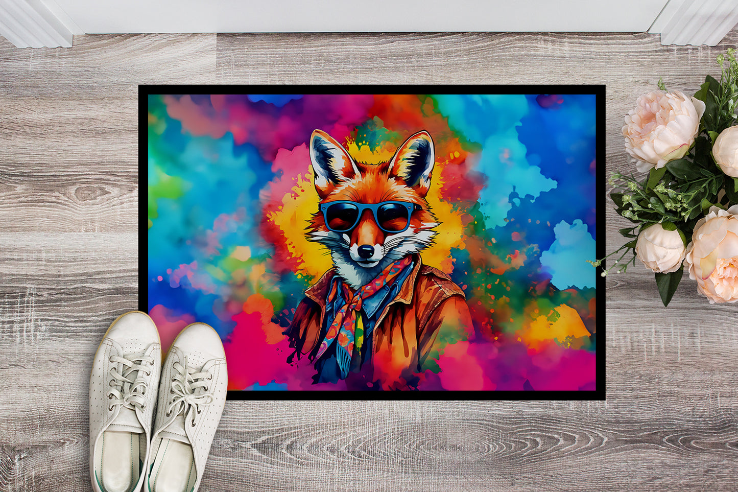 Hippie Animal Fox Doormat