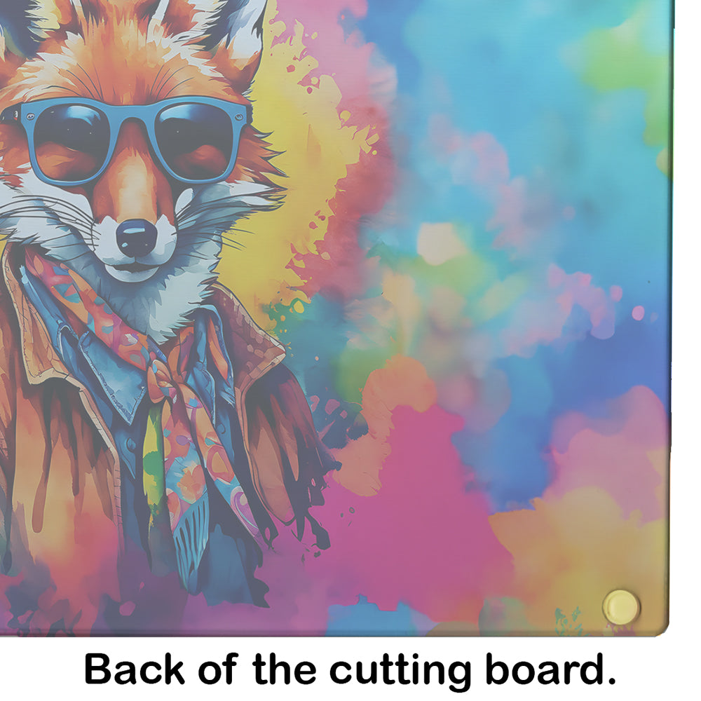 Hippie Animal Fox Glass Cutting Board