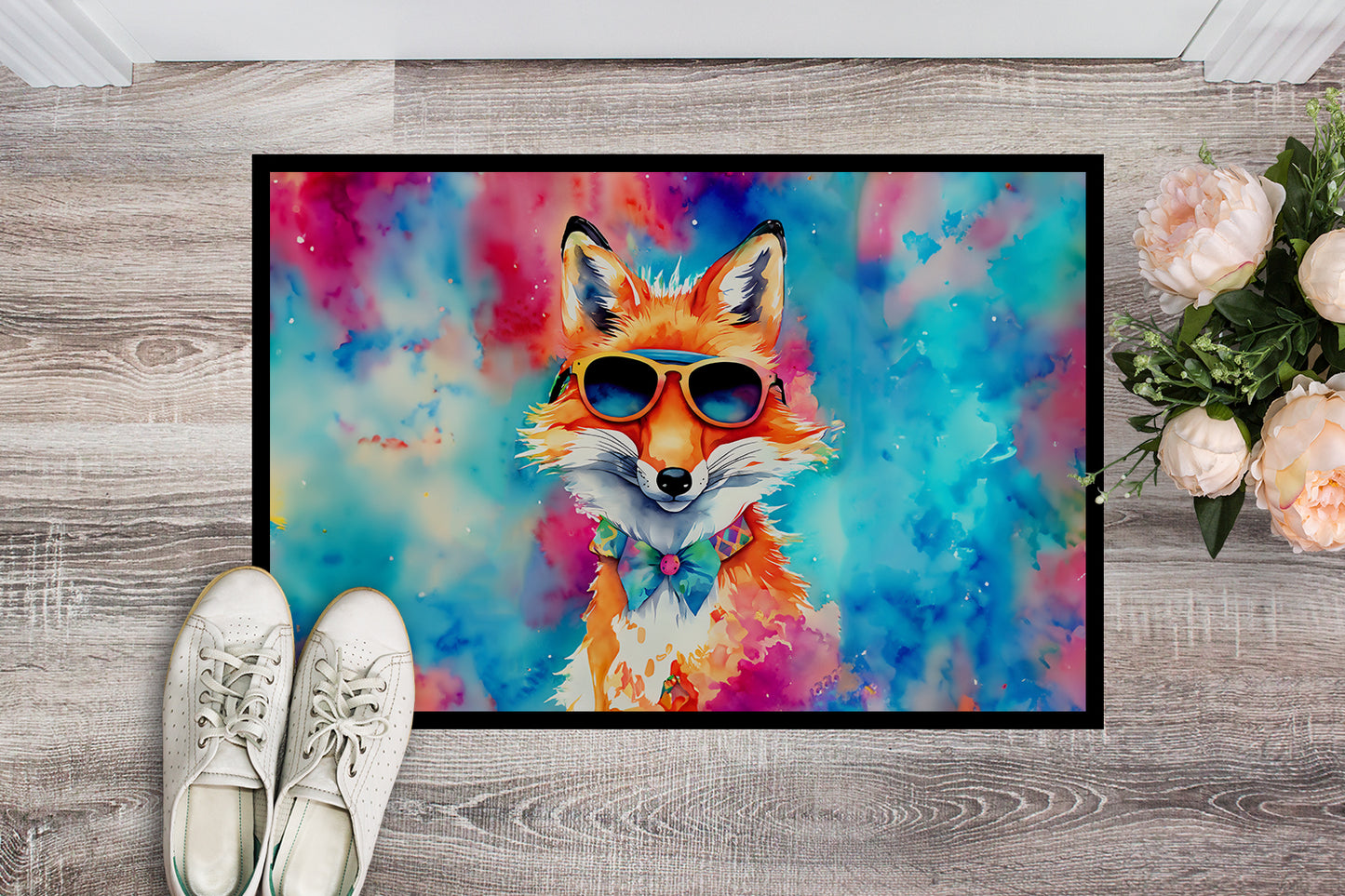 Hippie Animal Fox Doormat