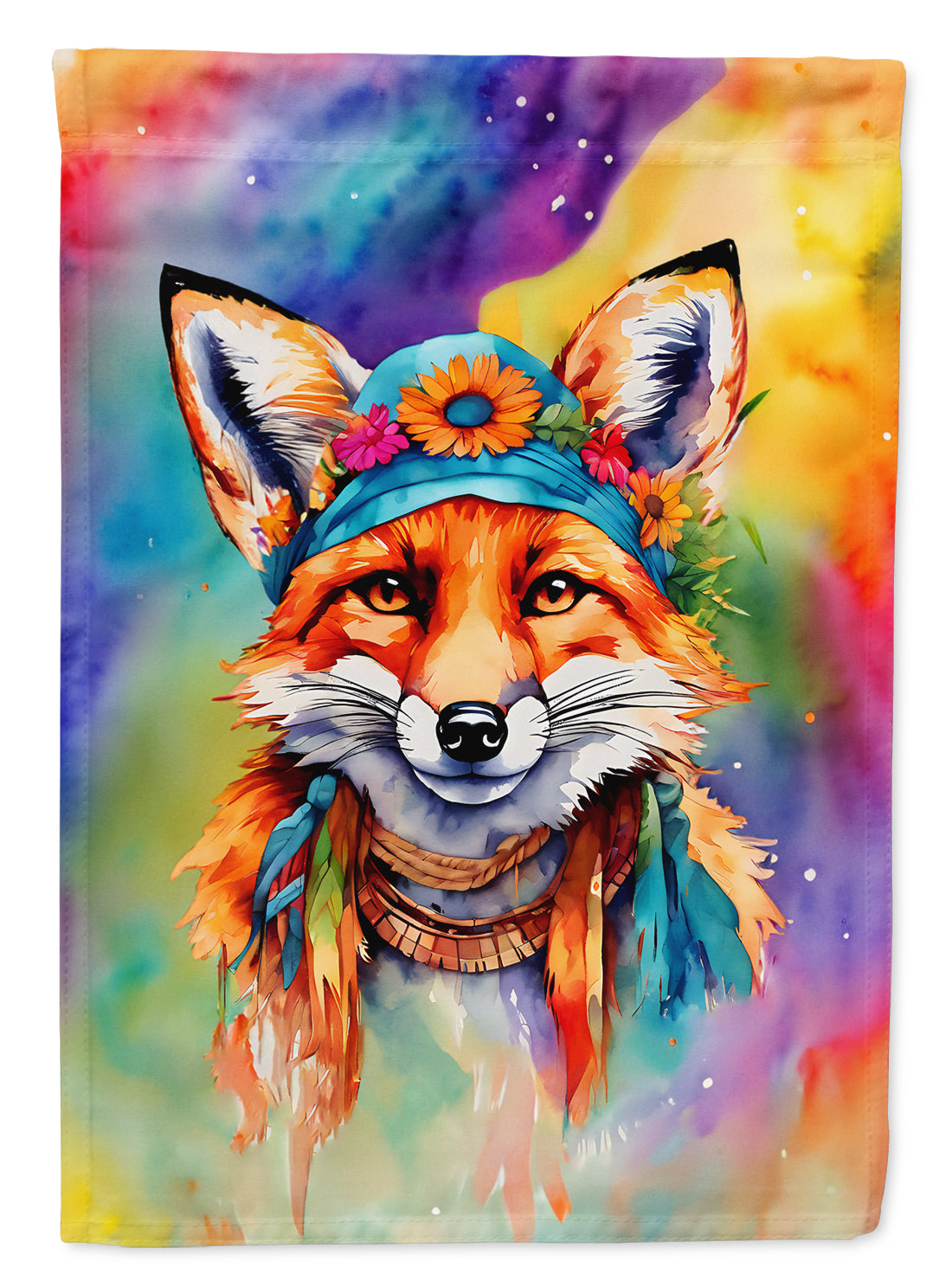 Buy this Hippie Animal Fox House Flag