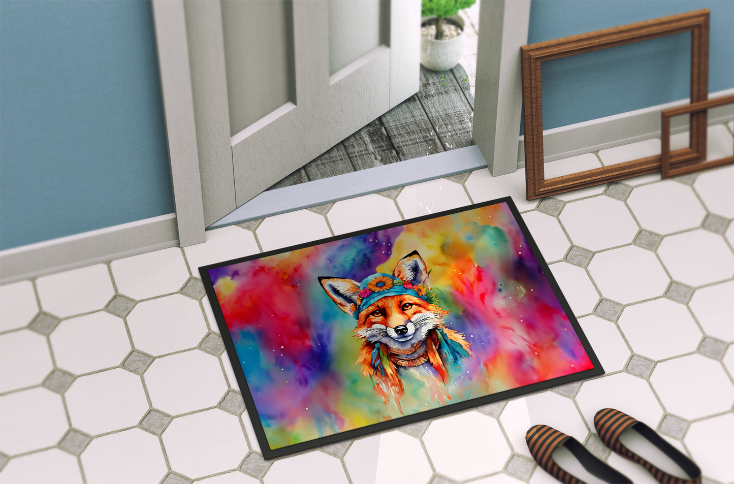 Hippie Animal Fox Doormat