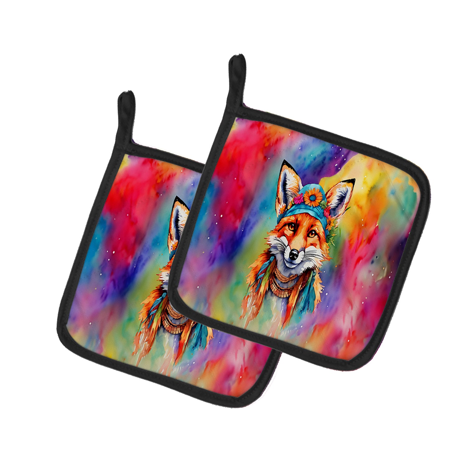 Buy this Hippie Animal Fox Pair of Pot Holders