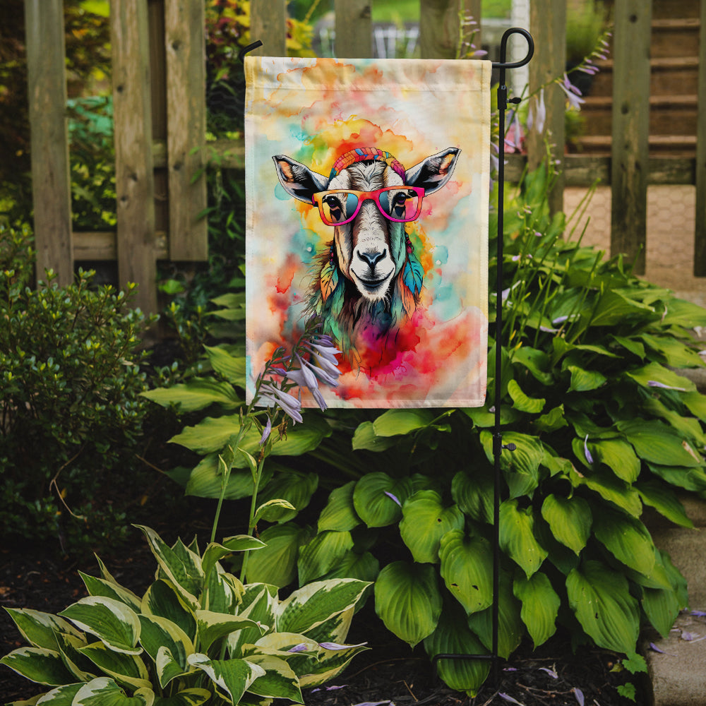 Hippie Animal Goat Garden Flag