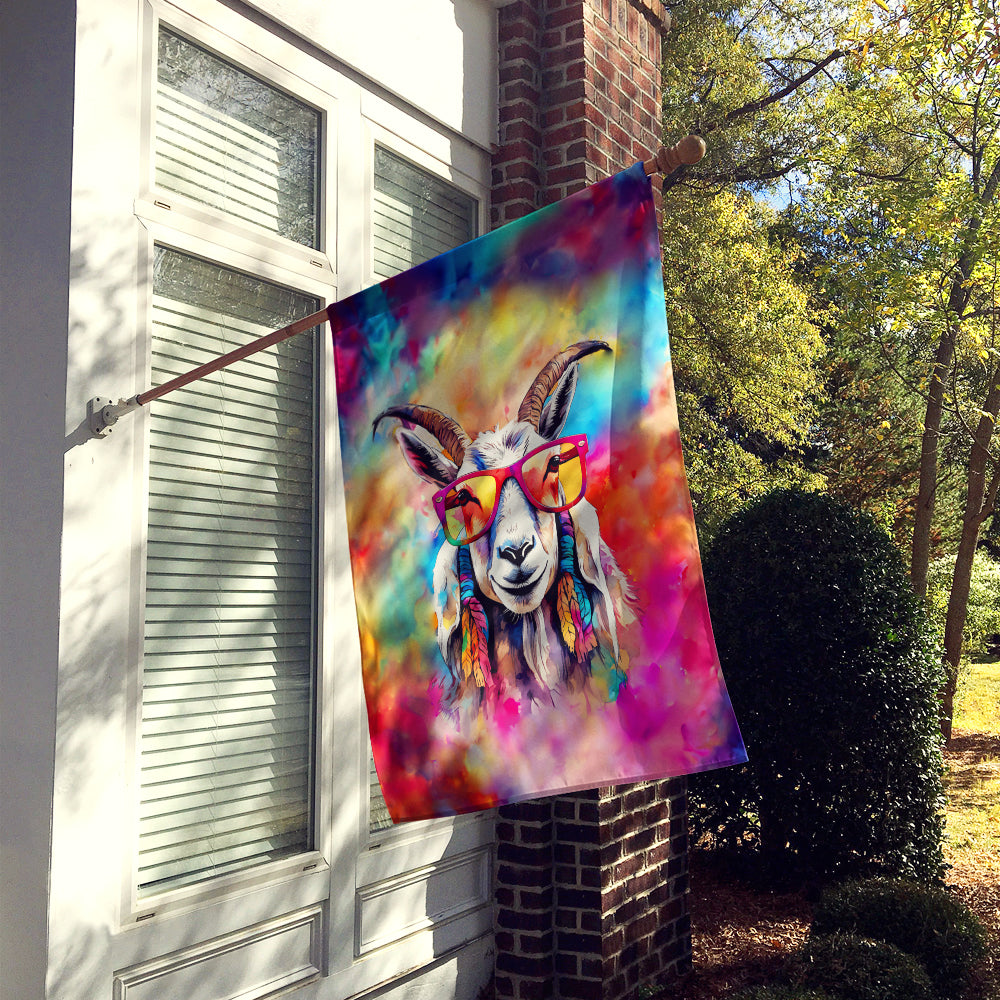 Hippie Animal Goat House Flag