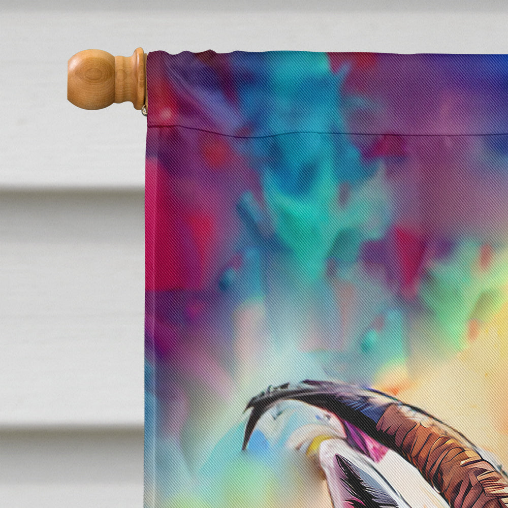 Hippie Animal Goat House Flag