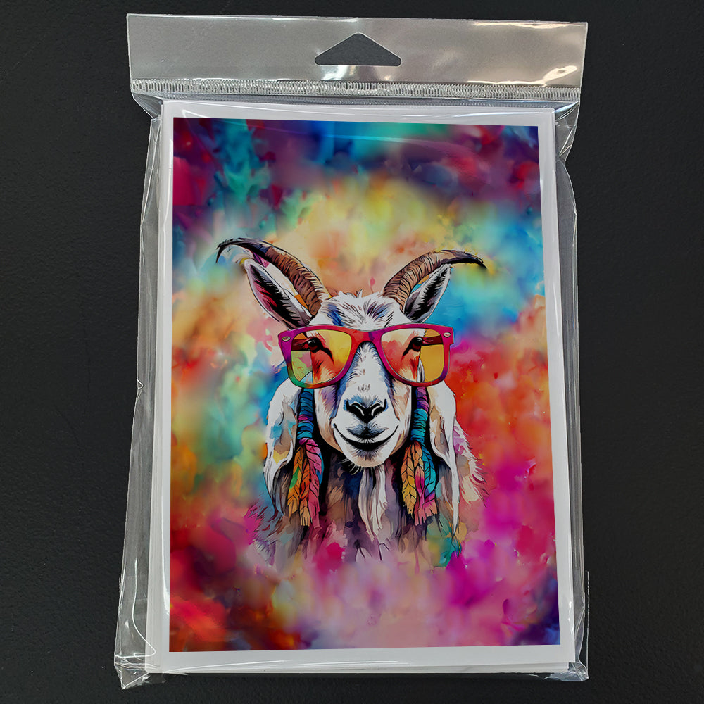 Hippie Animal Goat Greeting Cards Pack of 8