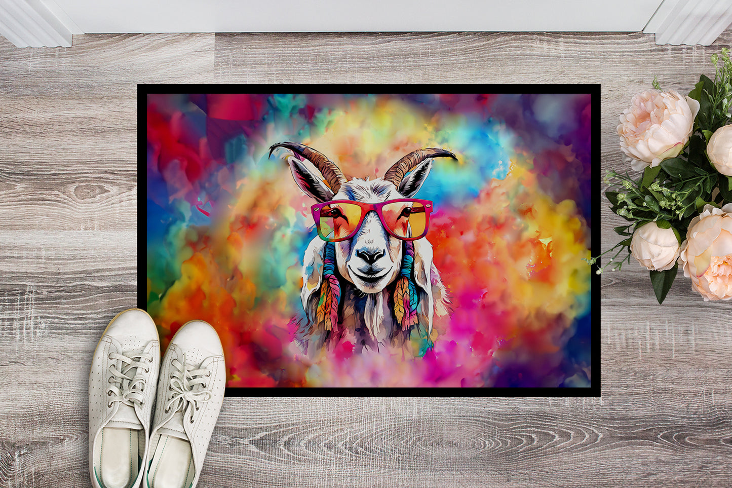 Hippie Animal Goat Doormat