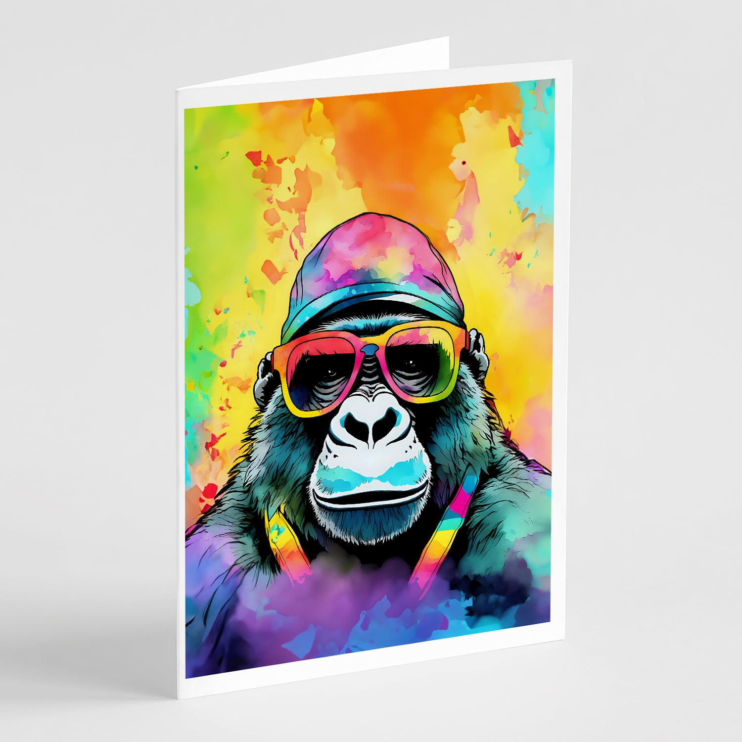 Buy this Hippie Animal Gorilla Greeting Cards Pack of 8