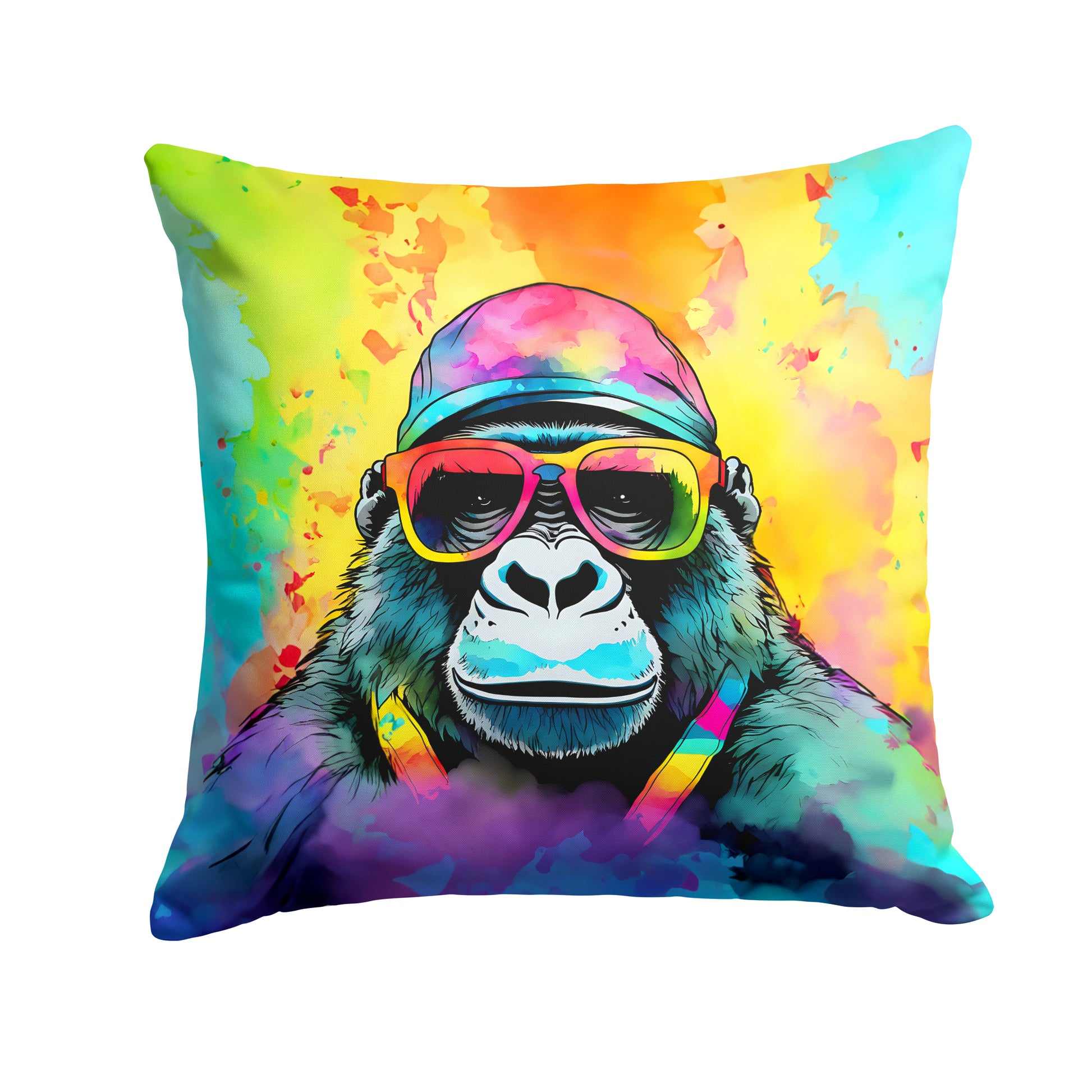 Buy this Hippie Animal Gorilla Throw Pillow