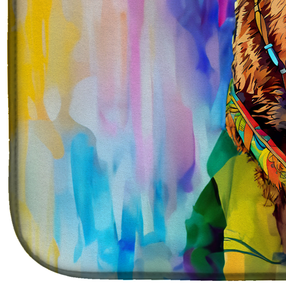 Hippie Animal Grizzly Bear Dish Drying Mat