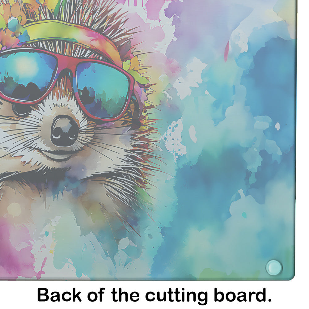 Hippie Animal Hedgehog Glass Cutting Board